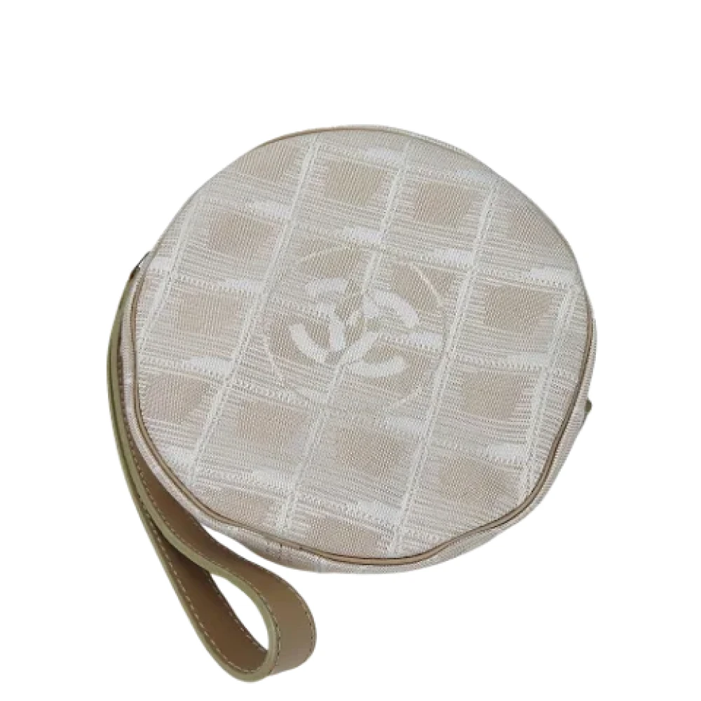 Chanel Vintage Pre-owned Canvas handbags Beige Dames