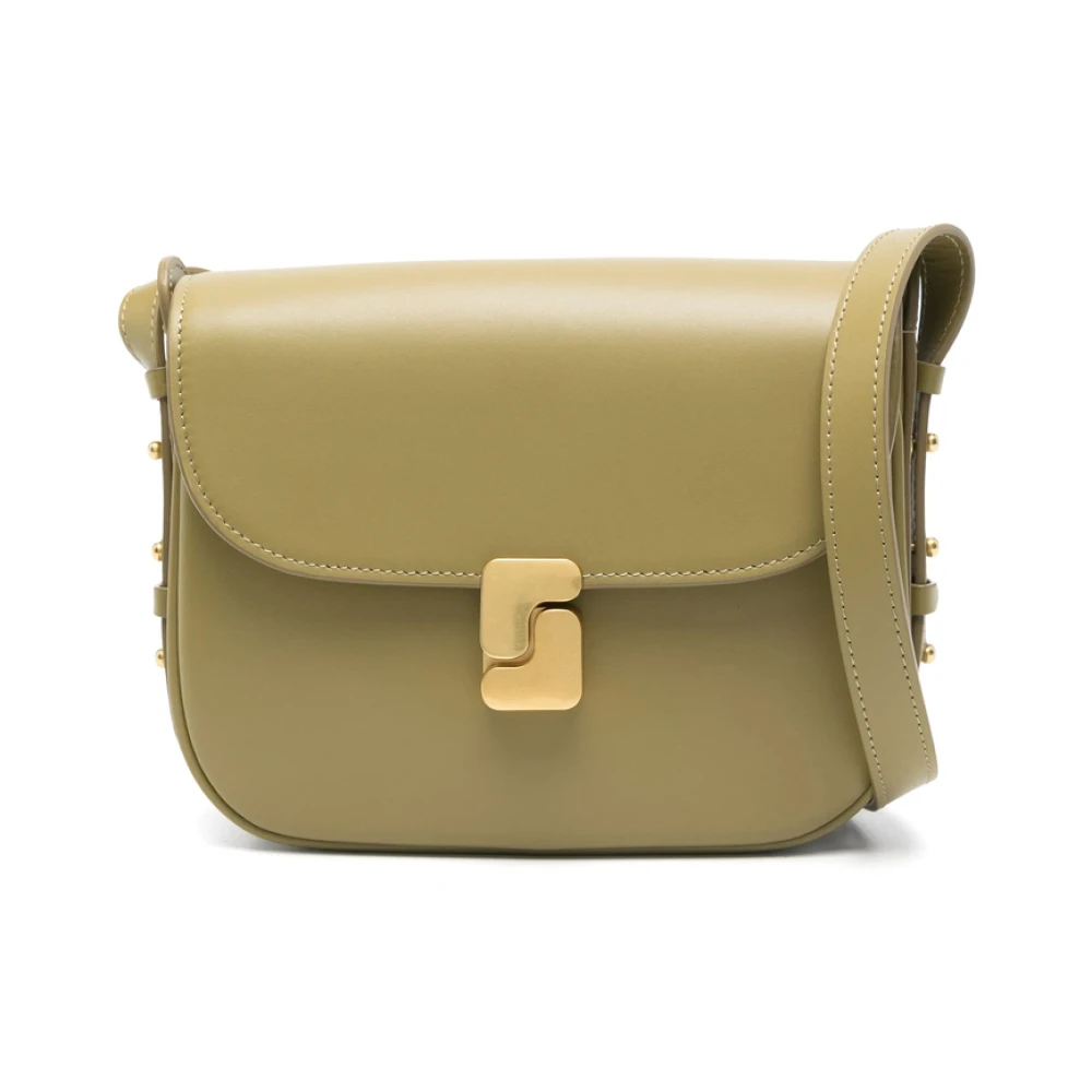 Soeur Olijfgroene Schoudertas met Partition Green Dames