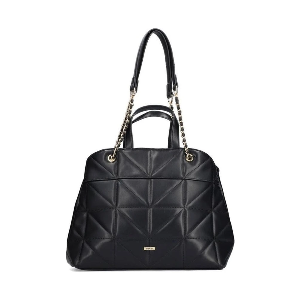 Rieker Zwarte Casual Tote Bag Black Dames