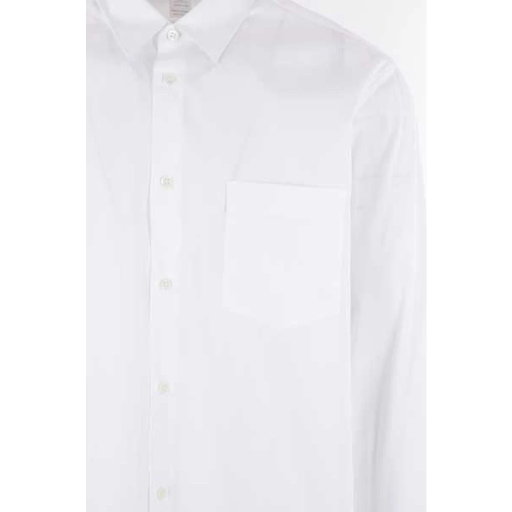 Comme des Garçons Oversized Wit Katoenen Overhemd met Klassieke Kraag White Heren