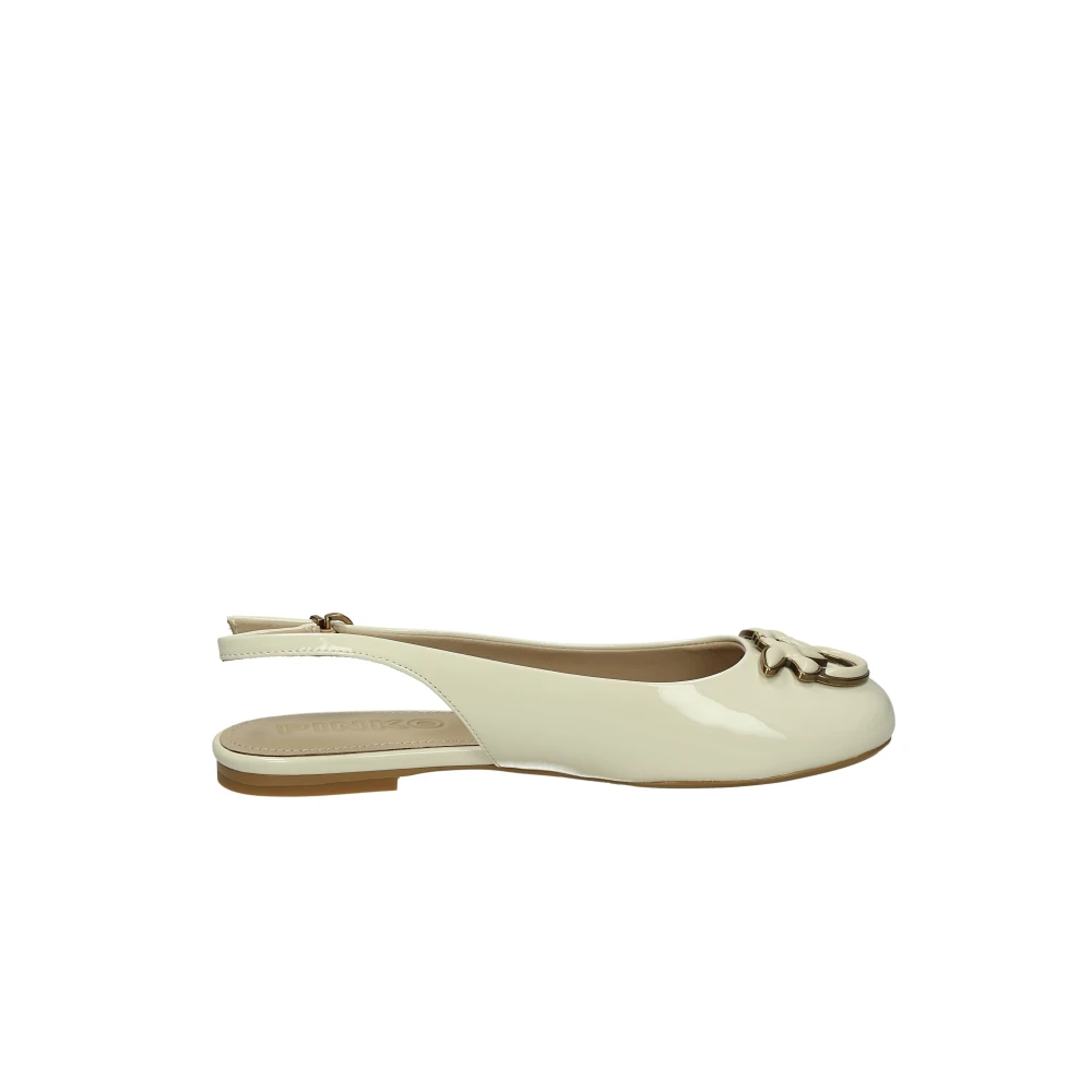 Pinko Slingback Schoenen Beige Dames