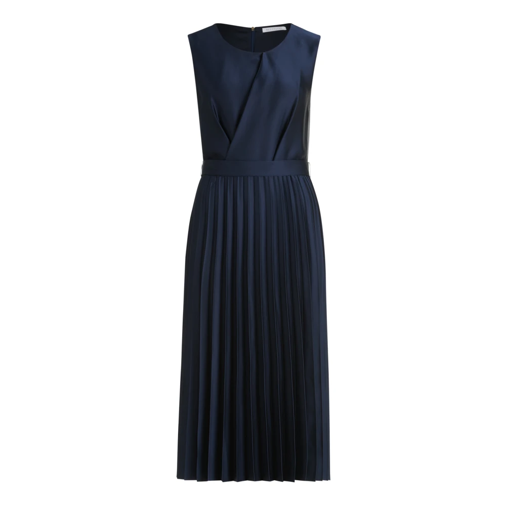 Betty & Co Chiffonjurk met plooien Blue Dames