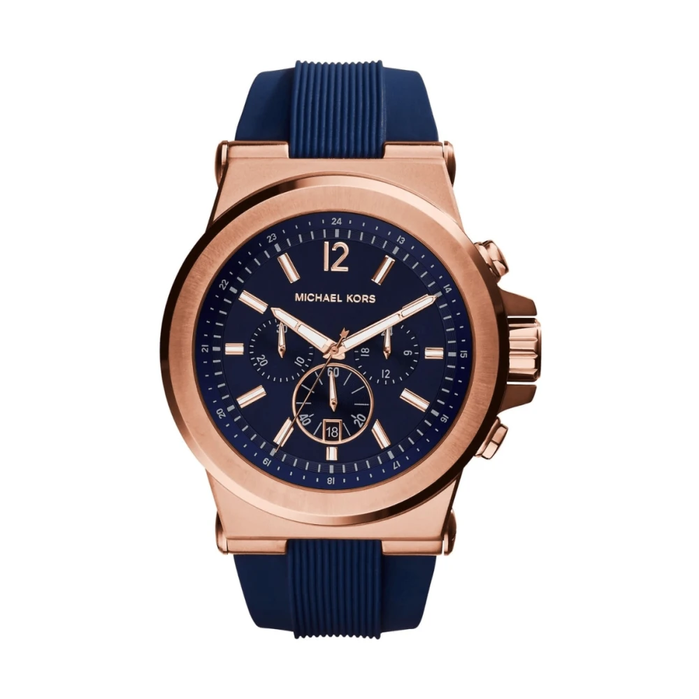 Michael Kors Uomo Blu Orologio Da Mk8295 Dylan Cronografo Quadrante - Immagine 2