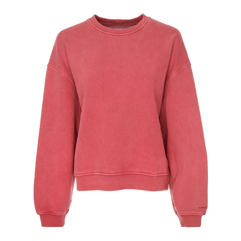 Samsøe Samsøe Casual Jersey Sweatshirt med Oversized Passform Pink, Dam