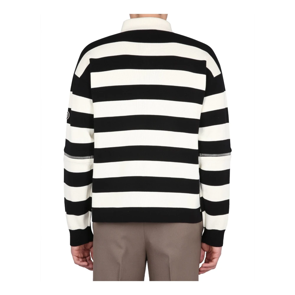 Gucci Gestreept katoenen poloshirt met afneembare mouwen Multicolor Heren