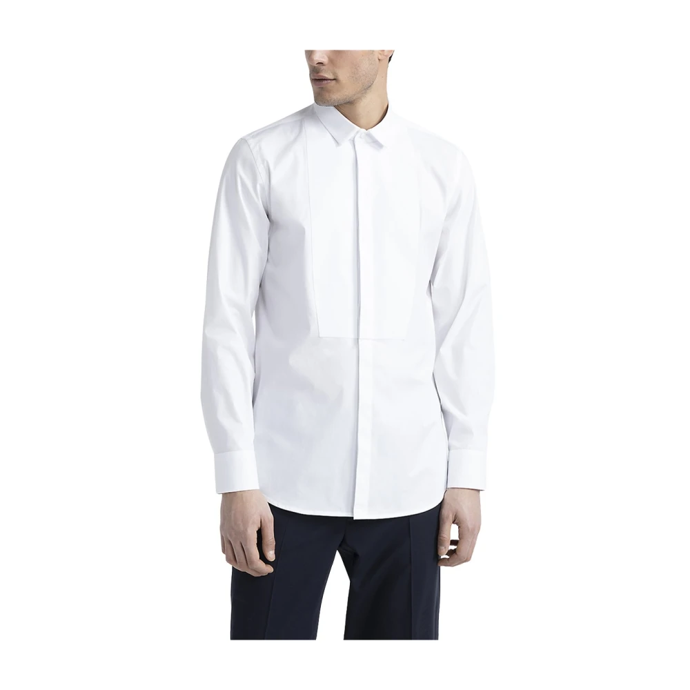 PESERICO Katoenen overhemdjurk White Heren
