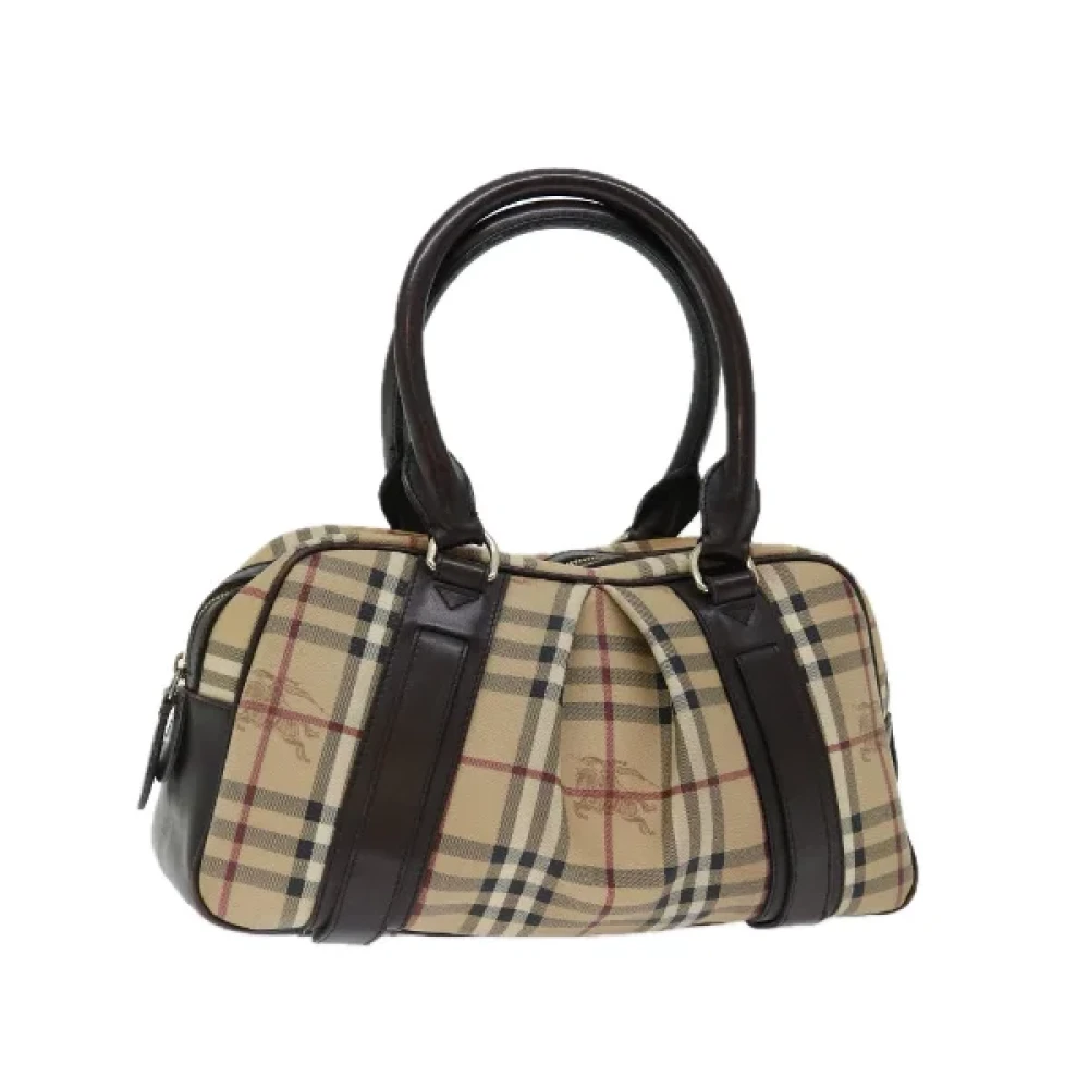 Burberry Vintage Pre-owned Fabric handbags Beige Dames