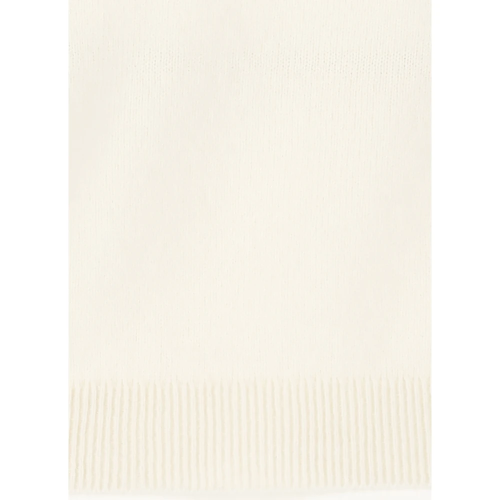 Kangra Witte Cashmere Trui Hoge Hals White Dames