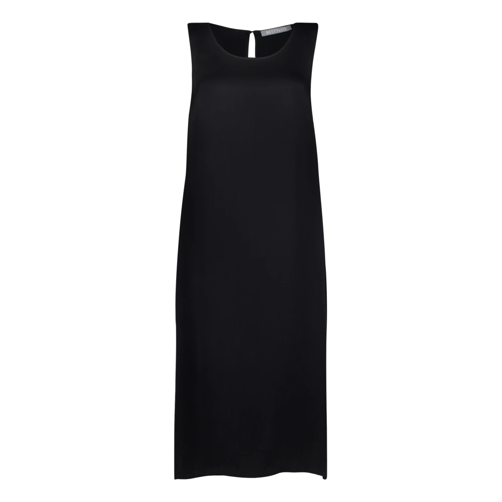 Betty & Co Bloemen zomerjurk Black Dames