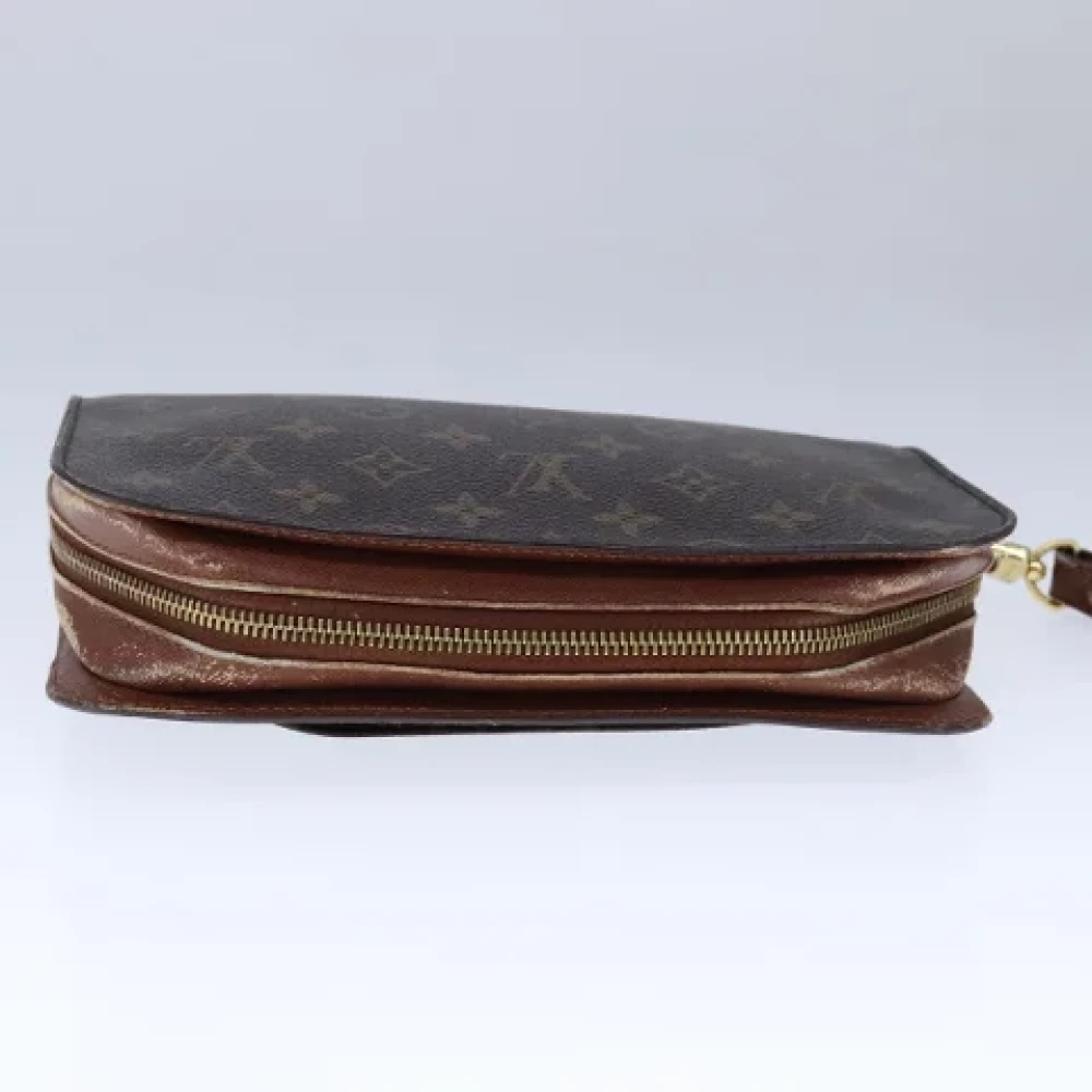 Louis Vuitton Vintage Pre-owned Canvas clutches Brown Dames