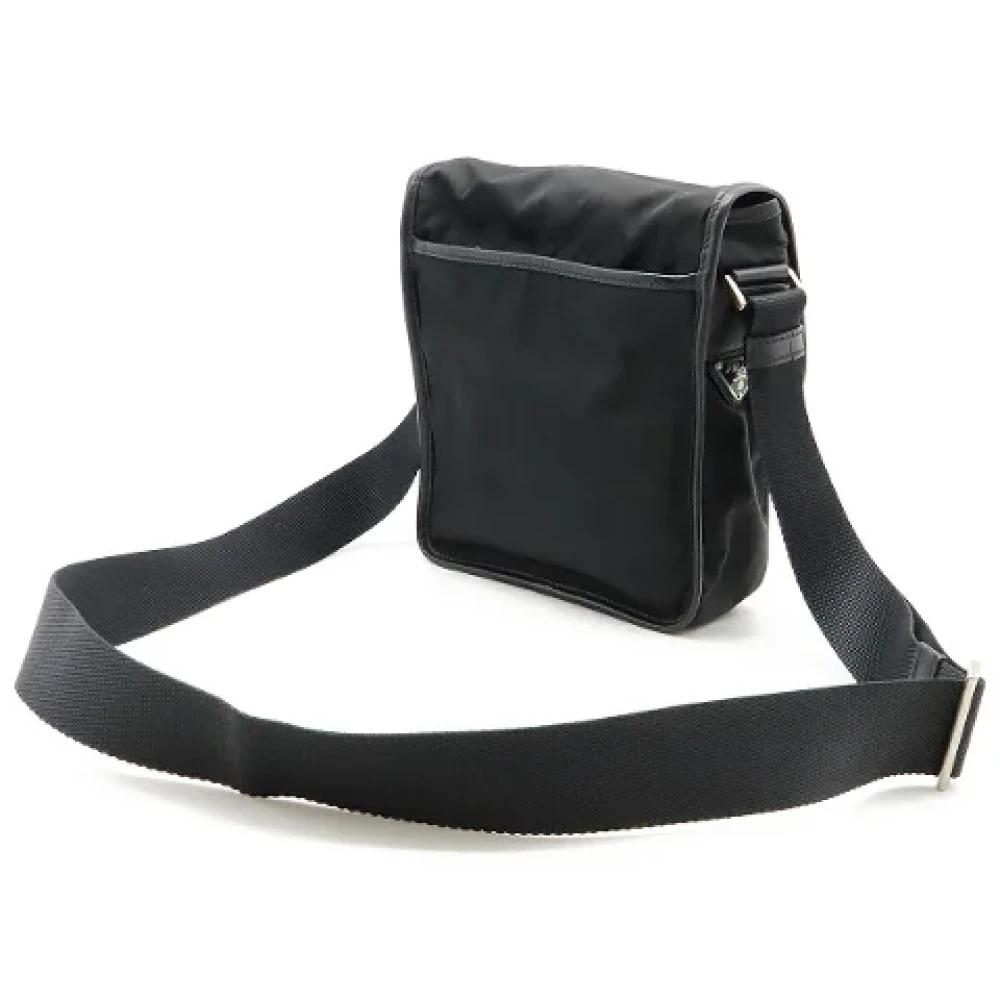 Prada Vintage Pre-owned Canvas prada-bags Black Dames