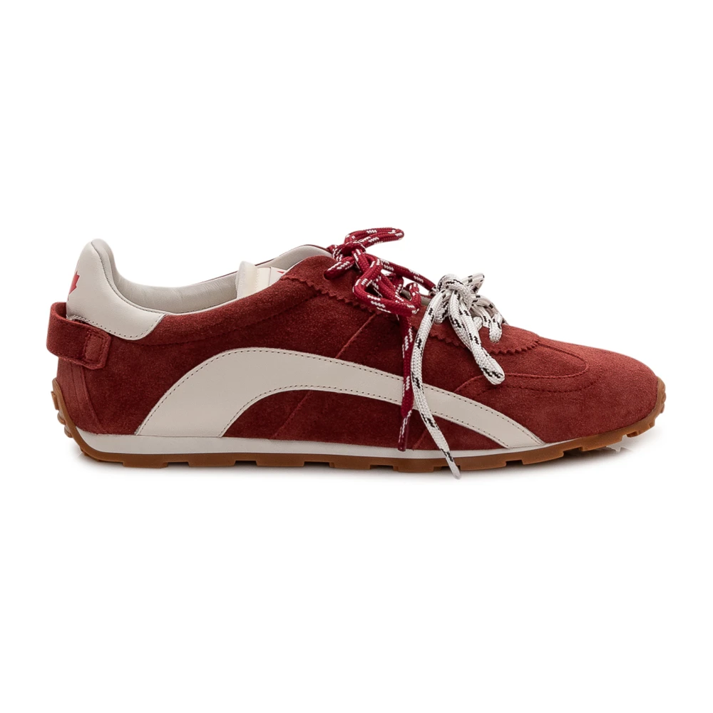 Dsquared2 Sneakers met ronde neus Heren Schoenen Rood