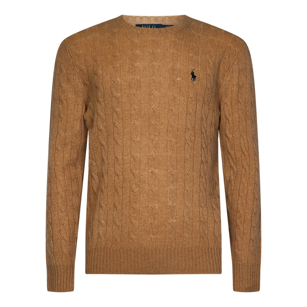 Polo Ralph Lauren Luxe Beige Crewneck Sweater Aw24 Beige Heren