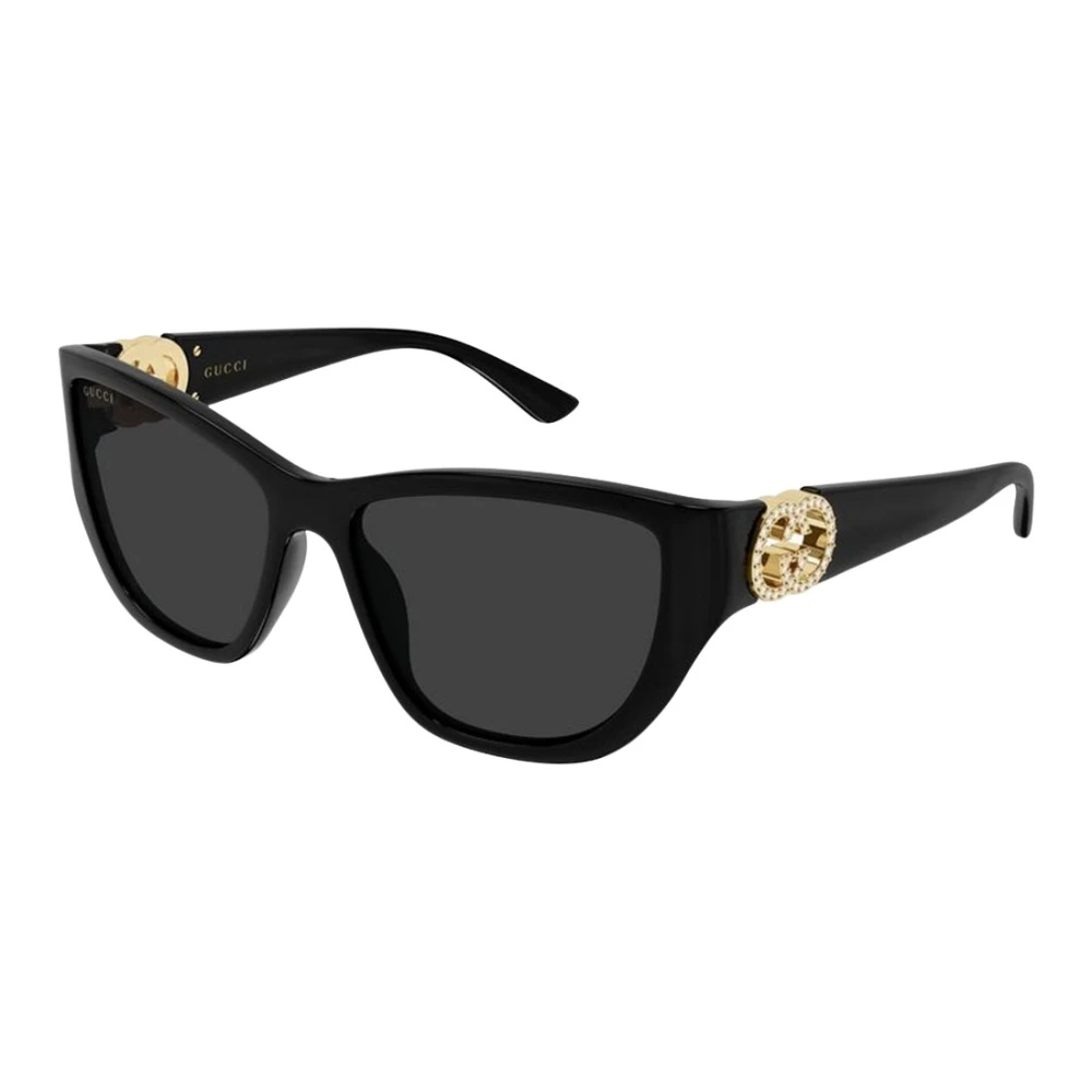 Gucci Women's Black Sunglasses, 56 Mm, Square Cat-Eye Sunglasses