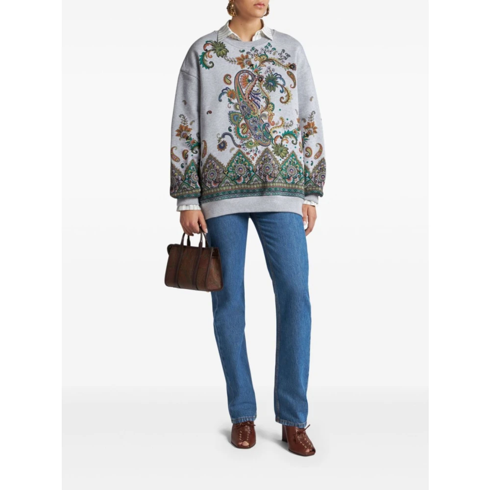 ETRO Grijze Sweater Collectie Gray Dames