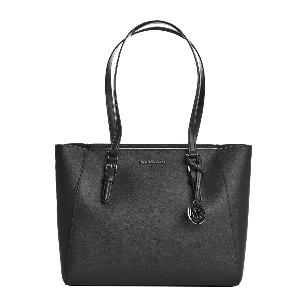 Michael Kors Women's Black Convertible Leather Tote Bag - Shopping Bags - One Size - Bags