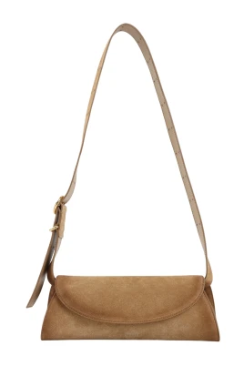 Suede Cannolo Bag