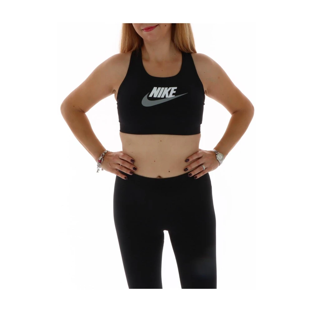 Nike Essentiell Sport-BH Svart Print Topp Black, Dam