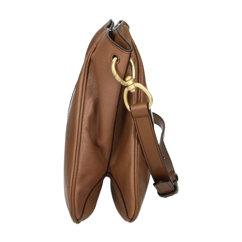 The Bridge Beige Schoudertas van Leer Beige Dames