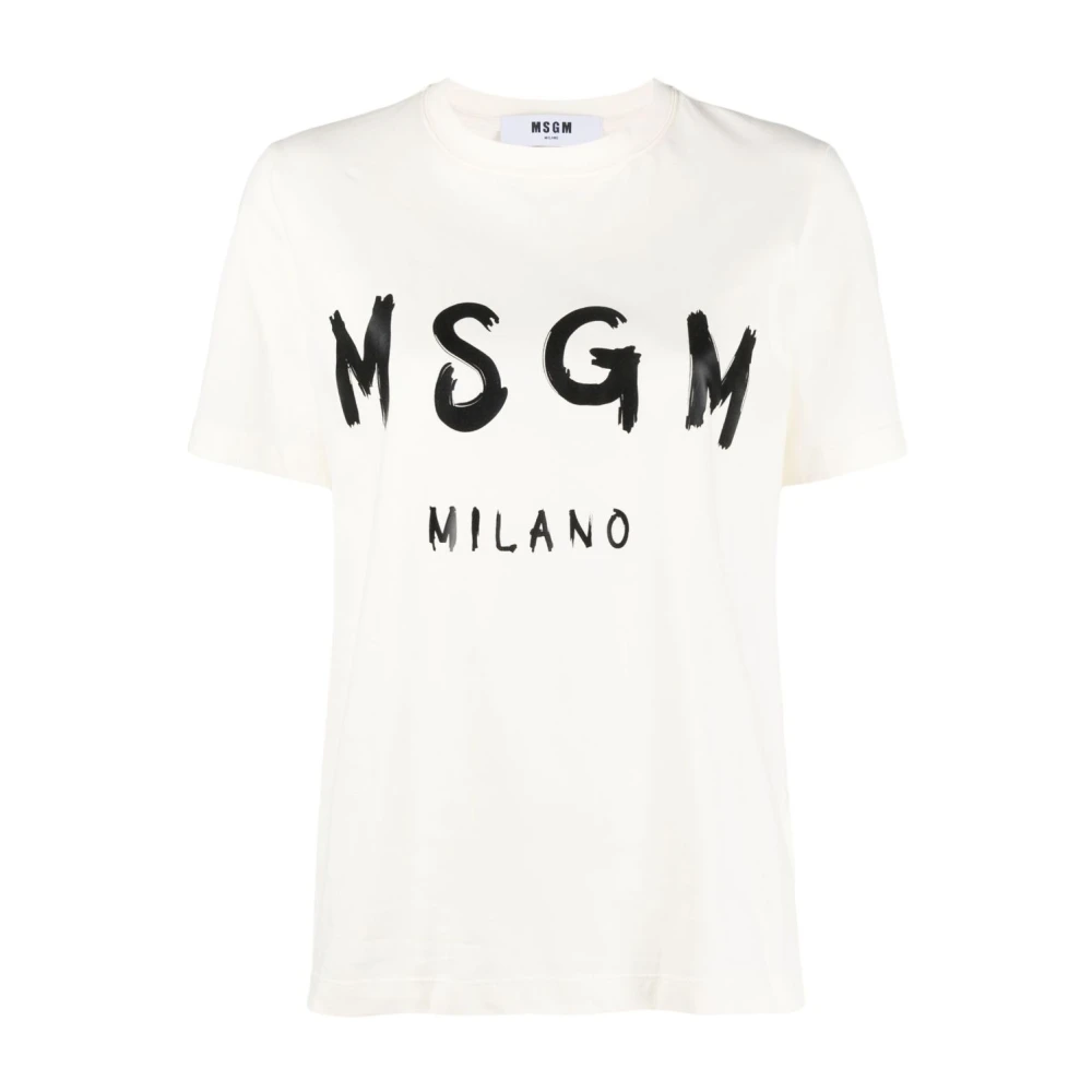 Msgm - Tops > T-Shirts - White - Msgm - Modalova