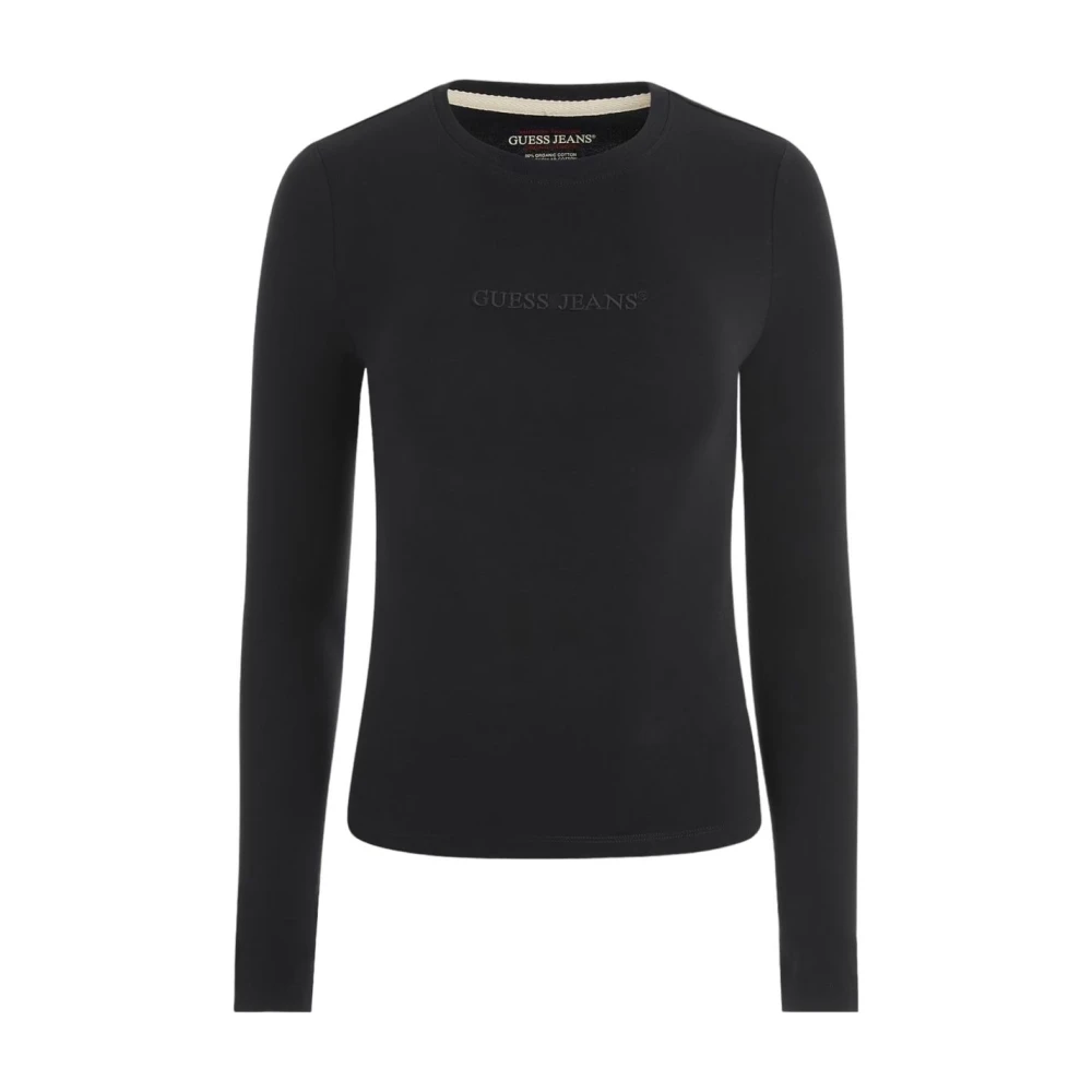 Guess Lange Mouw T-shirt Black Dames