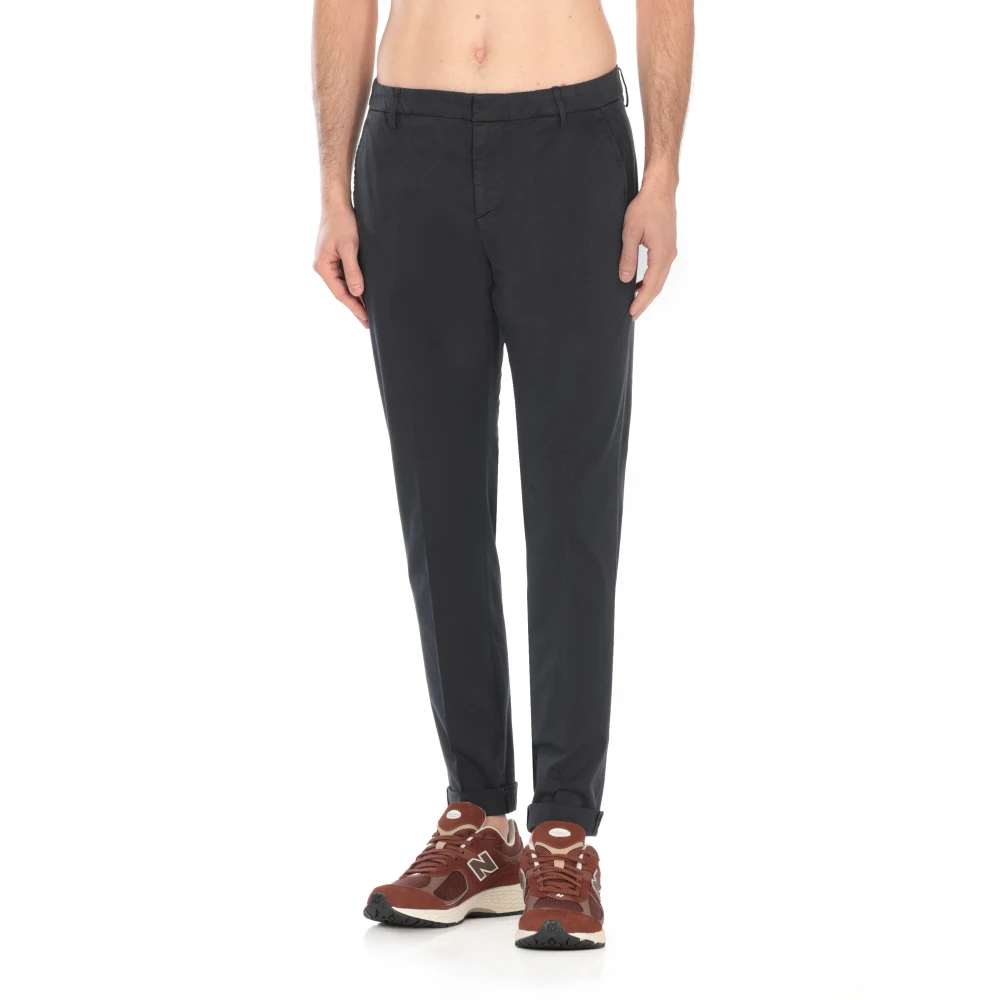 Dondup Blauwe Katoenen Broek met Zakken Blue Heren