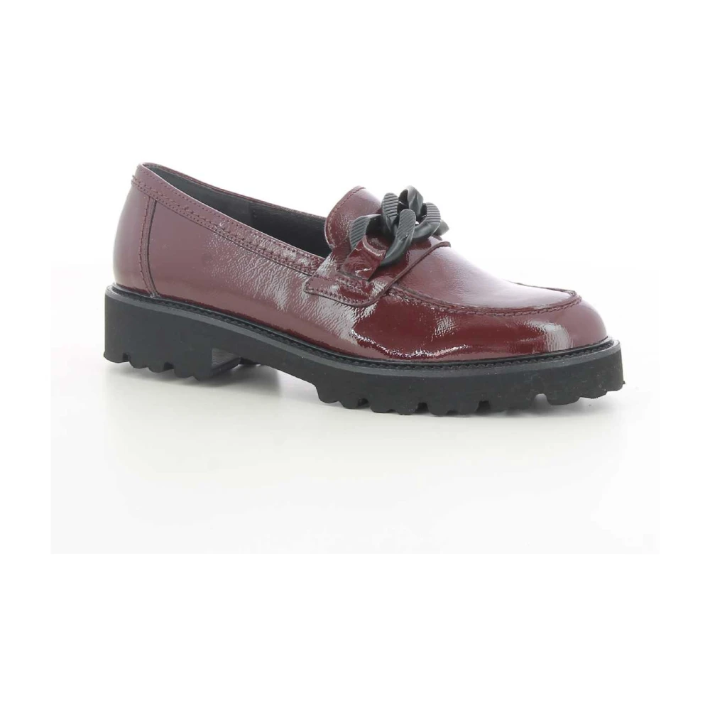 Gabor Stijlvolle Bordeaux Dames Loafers 35.240 W23 Red Dames