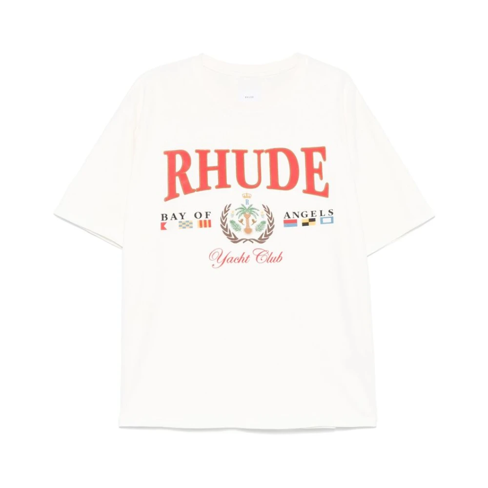 Rhude T-shirt met ronde hals White Heren