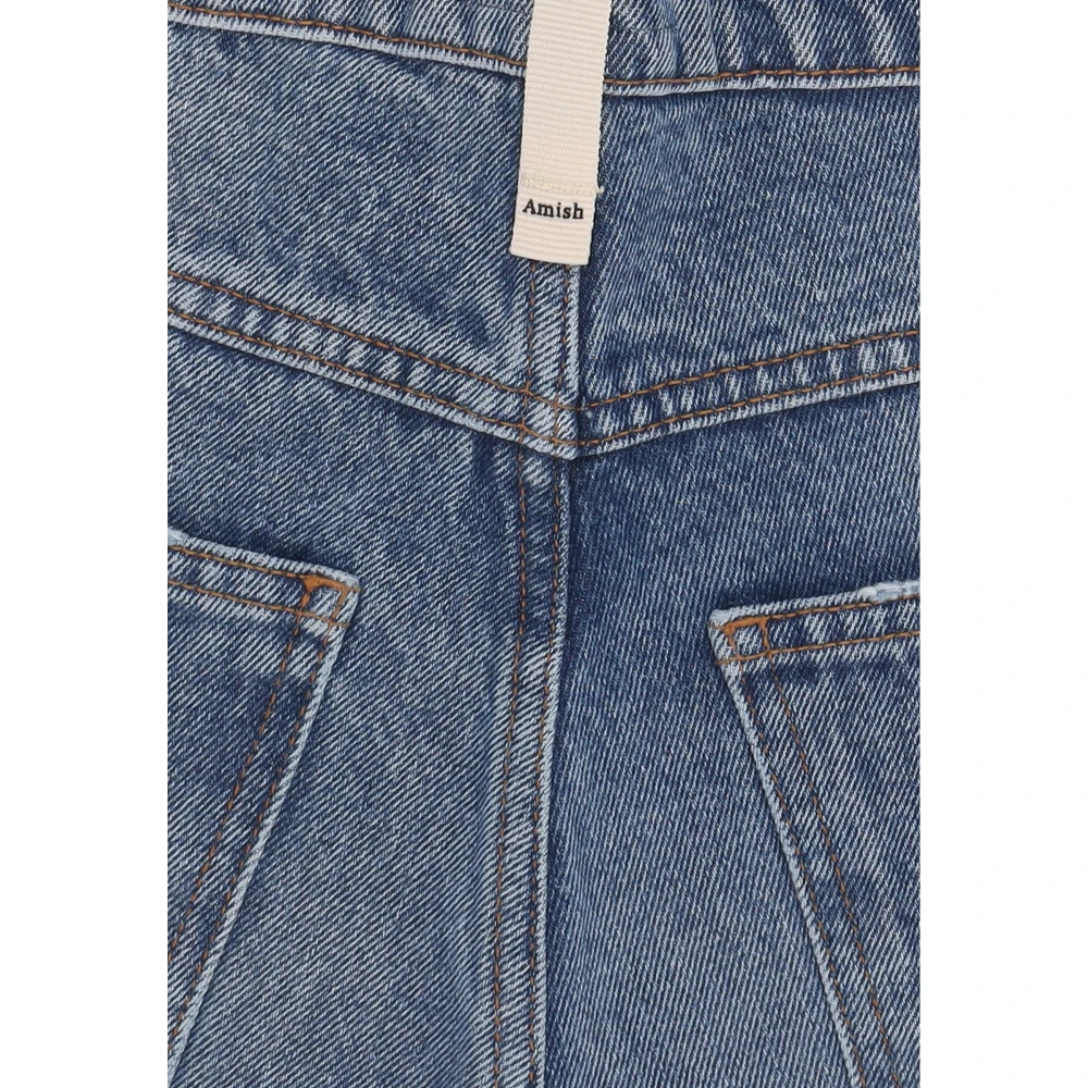 Amish Denim Herenjeans met Rechte Pijp Blue Heren