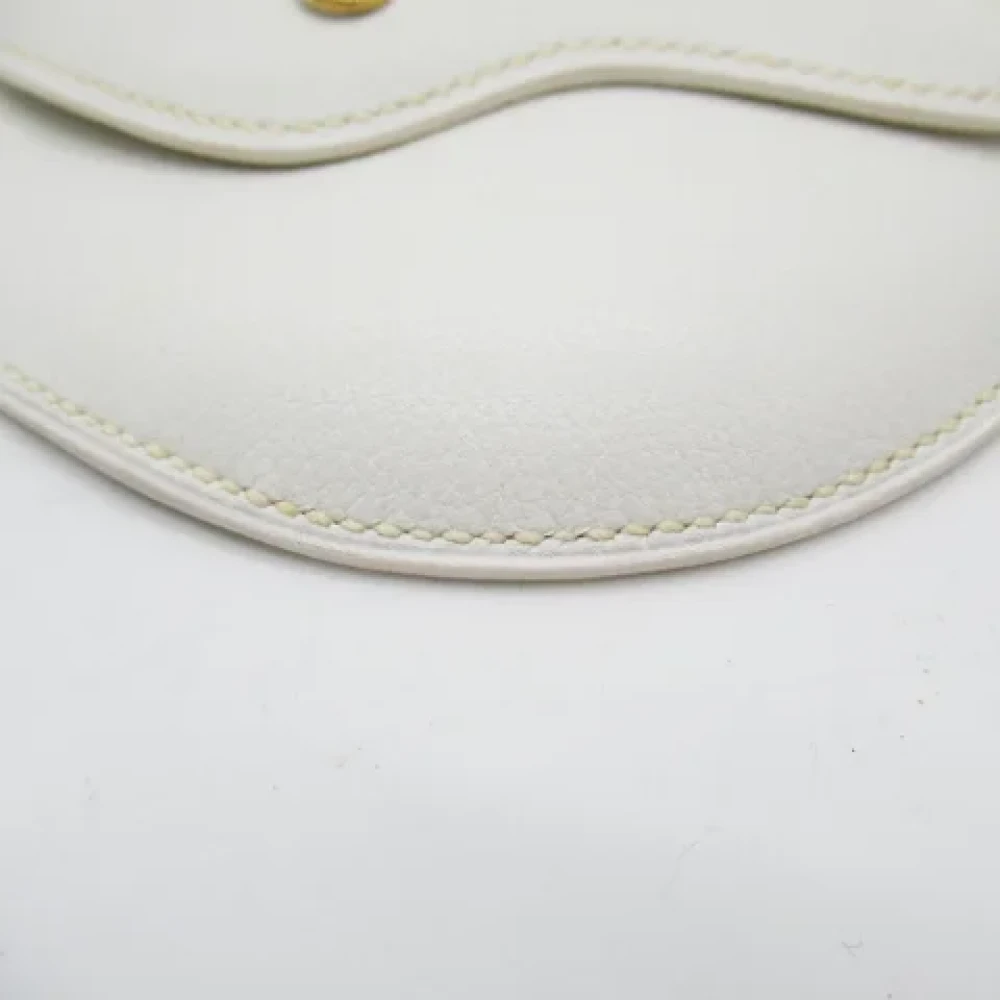 Hermès Vintage Pre-owned Leather shoulder-bags White Dames