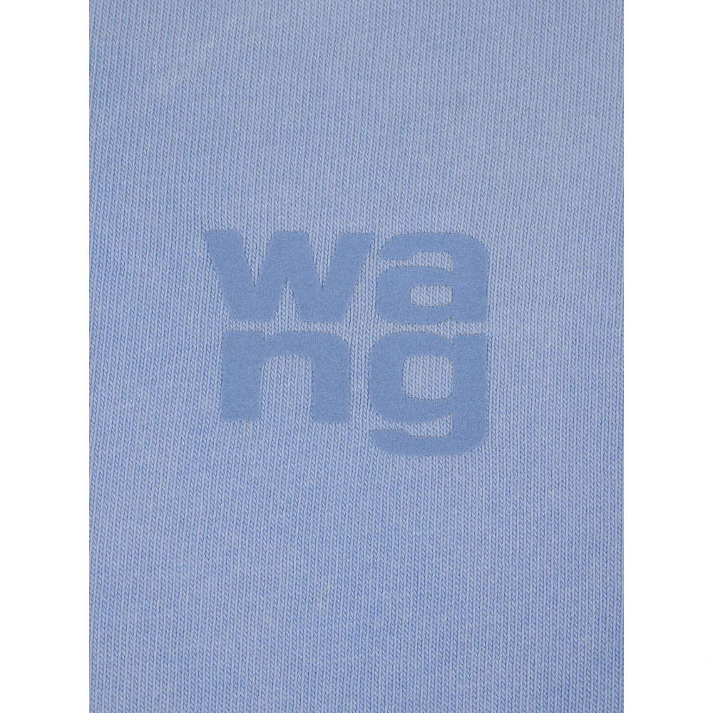 alexander wang Essentiële Logo T-shirts Blue Dames