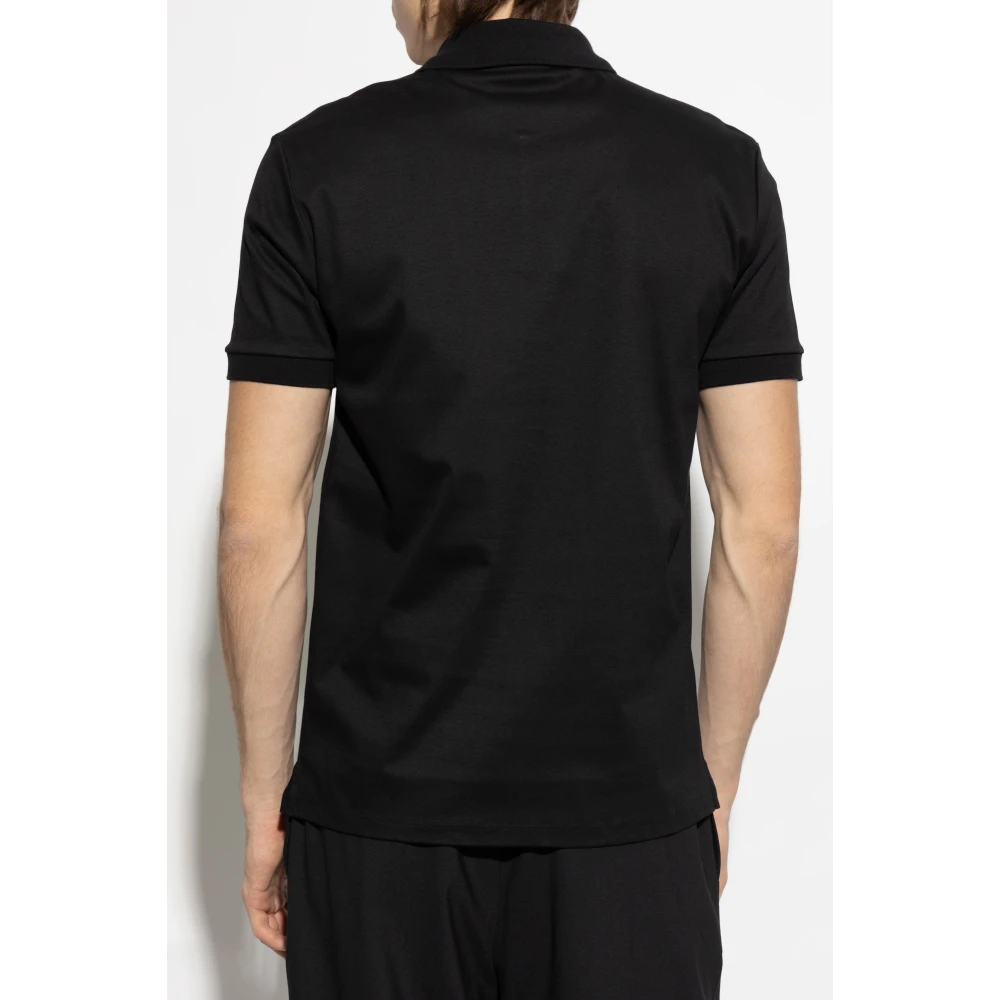 Lanvin Katoenen polo Black Heren