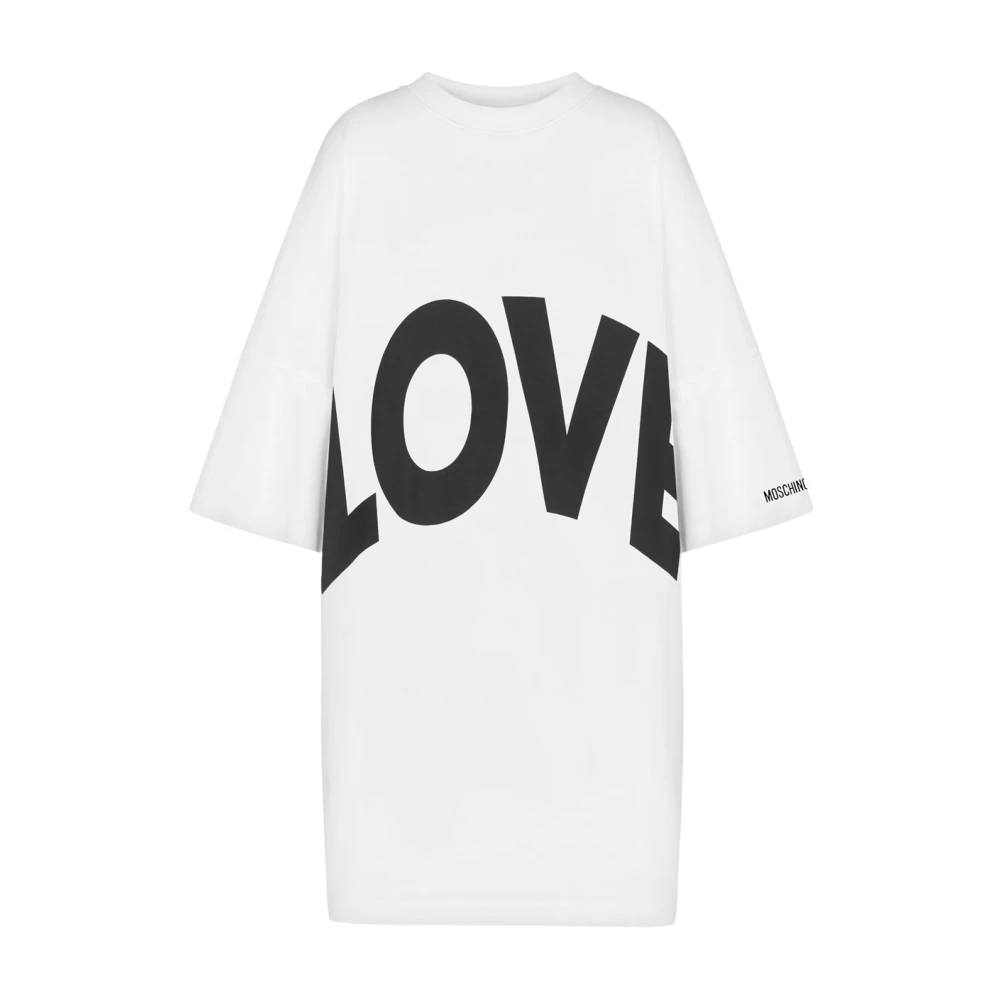 Moschino Elegante Jurken Collectie White Dames