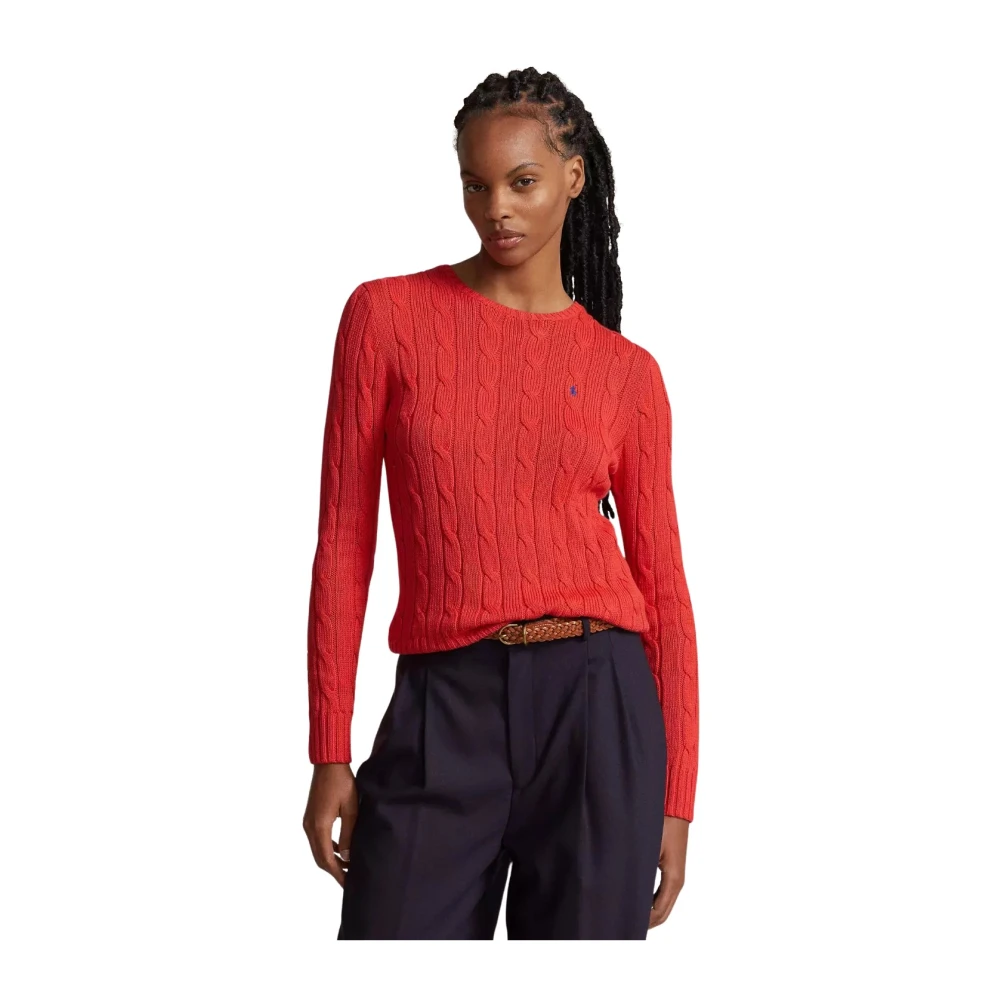 Ralph Lauren Slim Fit Trui Red Dames