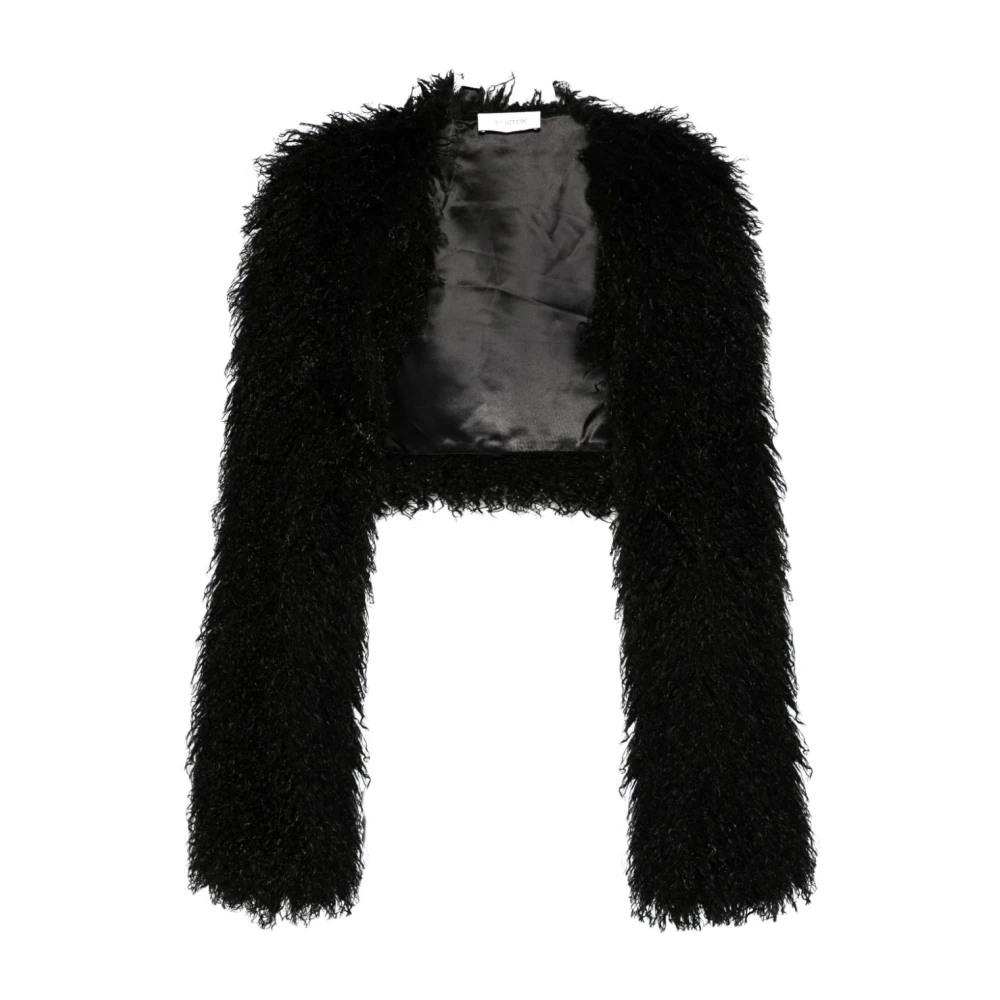 SPORTMAX Stijlvolle Jassen met Baffo 003 Ontwerp Black Dames