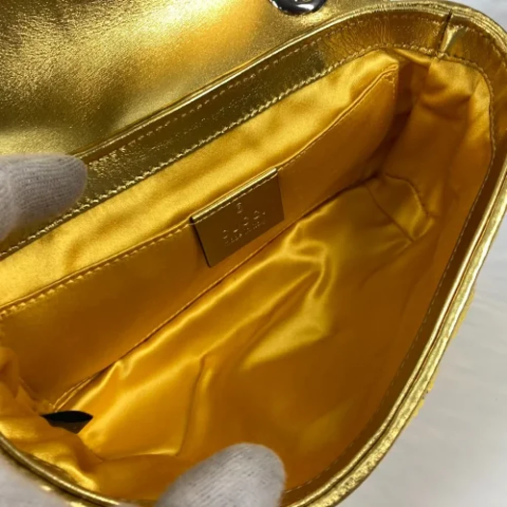 Gucci Vintage Pre-owned Fabric gucci-bags Yellow Dames