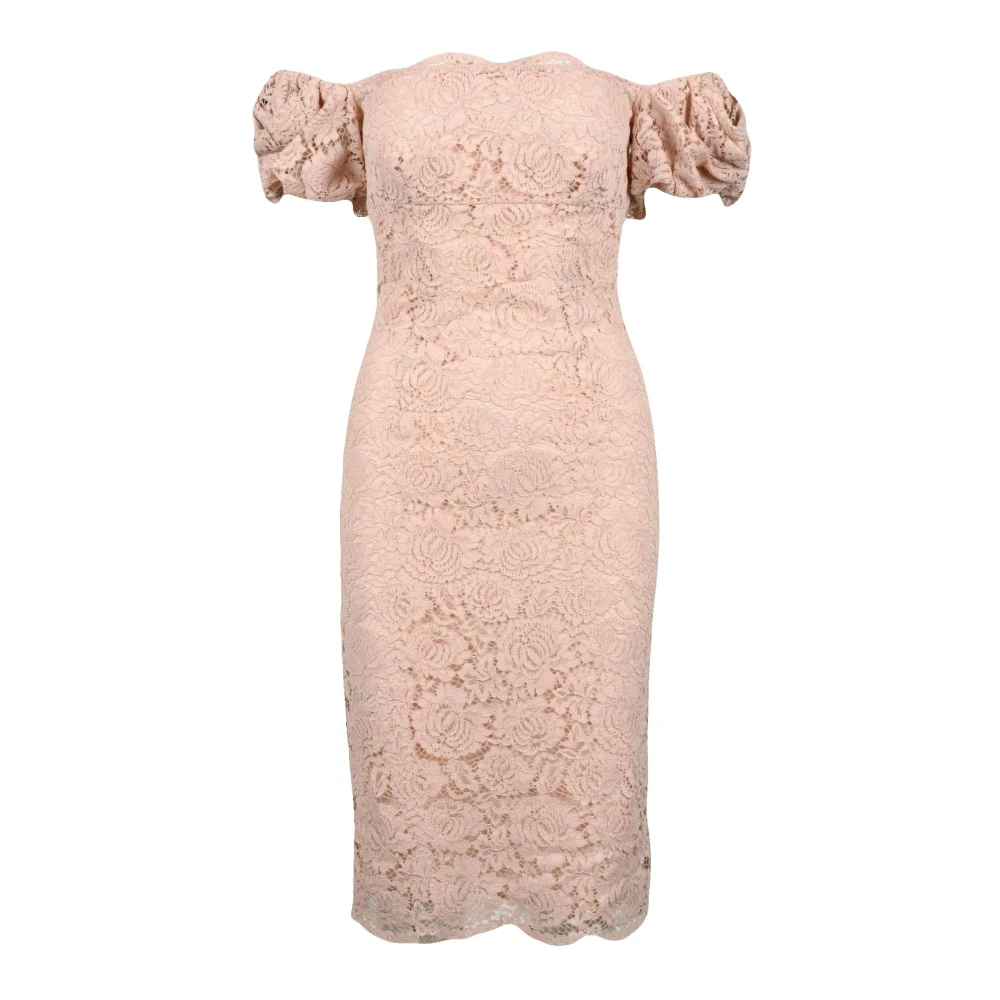 Pinko Elegante jurk met katoenmix Pink Dames