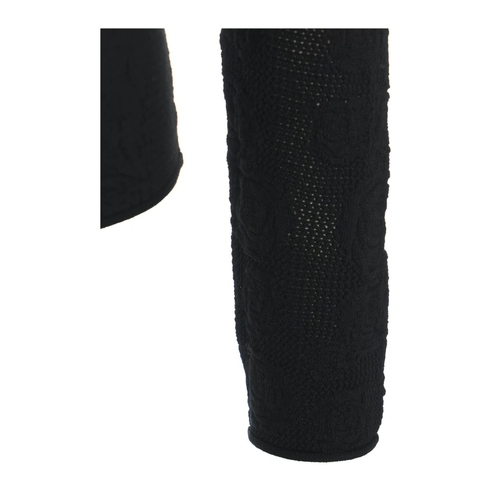 Blugirl Zwart Rozenpatroon Gebreide Kleding Aw24 Black Dames