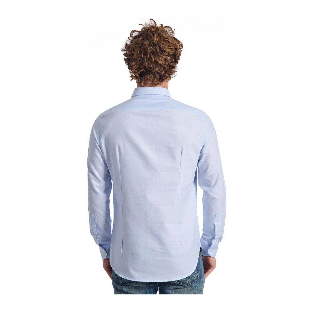Baldinini Tijdloze Elegantie Overhemd met Lange Mouwen Blue Heren