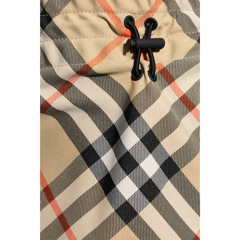 Burberry Shorts met ruitpatroon Beige Heren