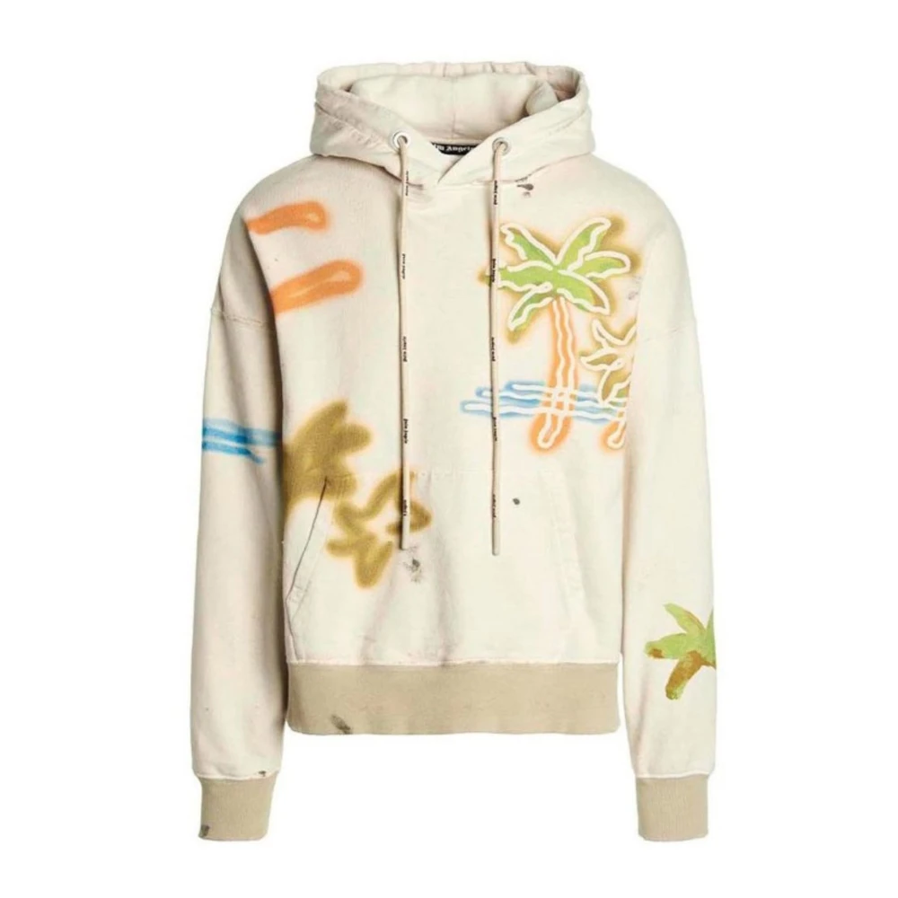 Palm Angels Wit Multicolor Sweatshirt Truien & Vesten Multicolor Heren