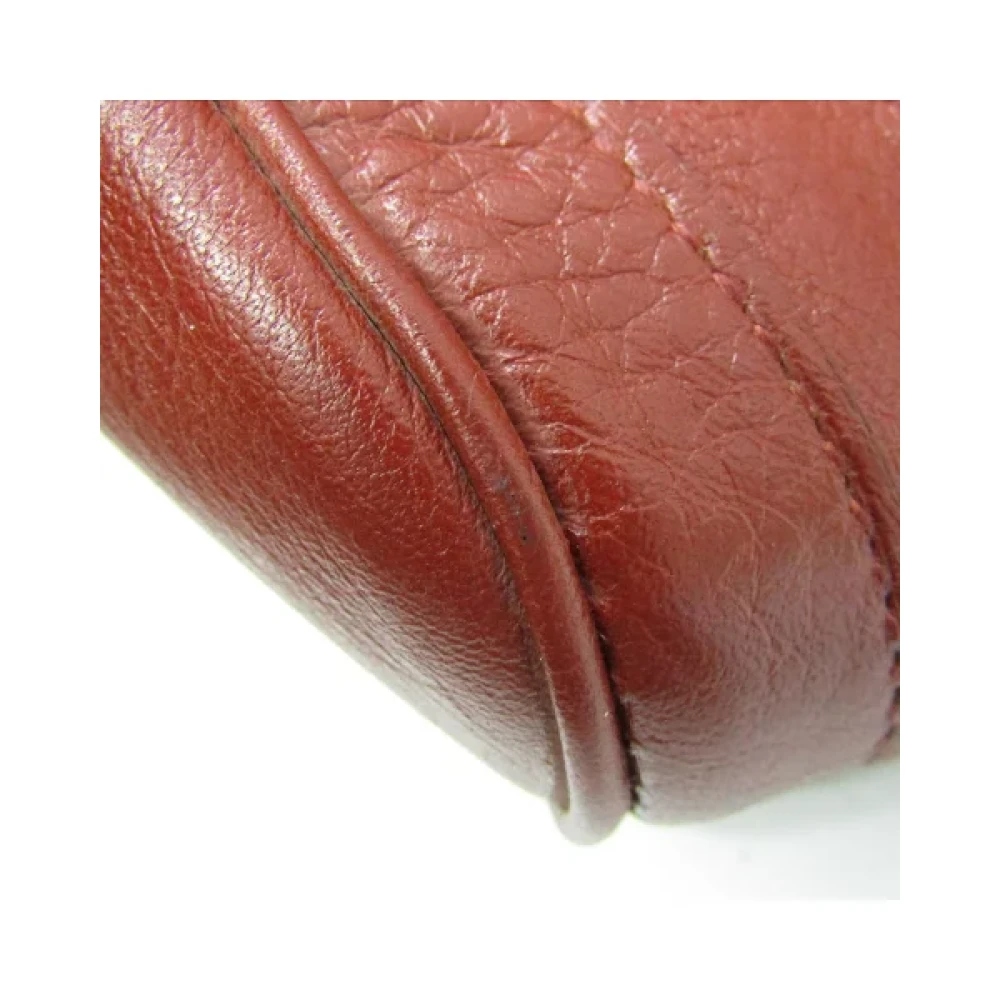 Hermès Vintage Pre-owned Leather hermes-bags Red Dames