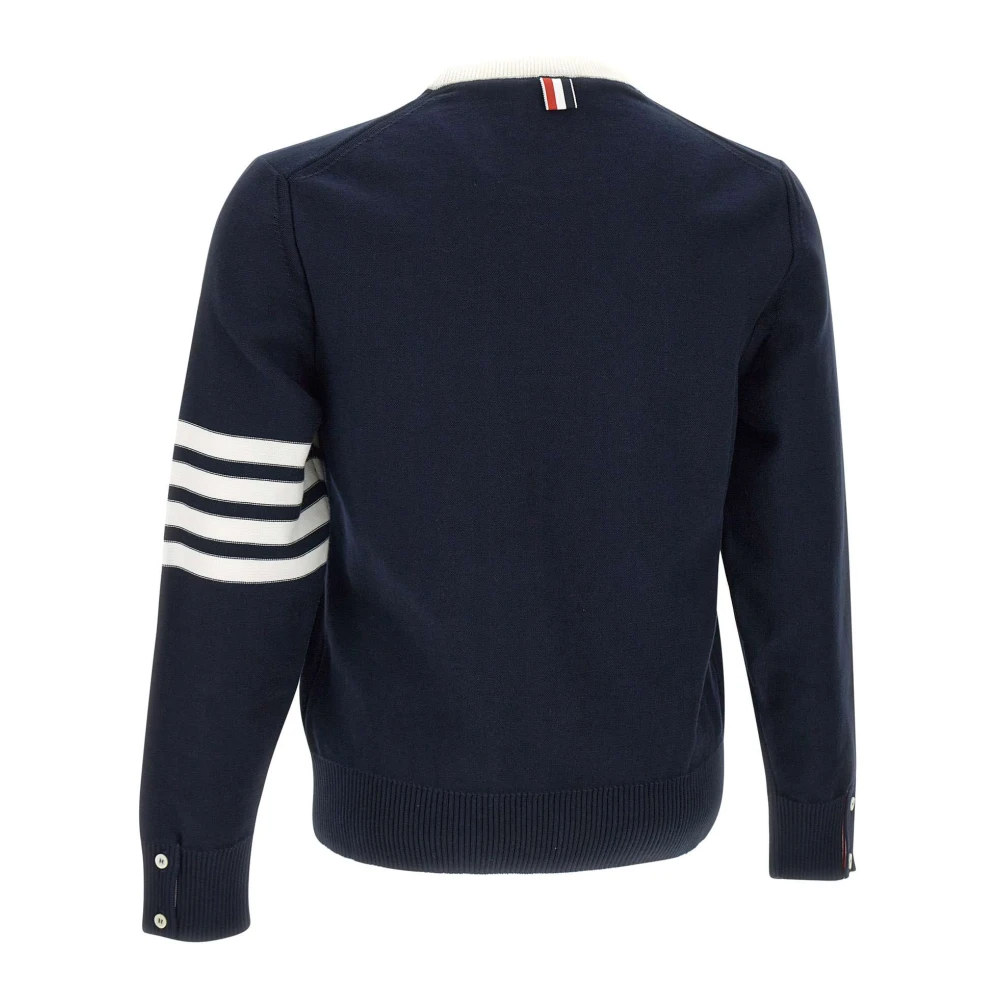 Thom Browne Omgekeerde Jersey Pullover Navy Blauw Blue Heren