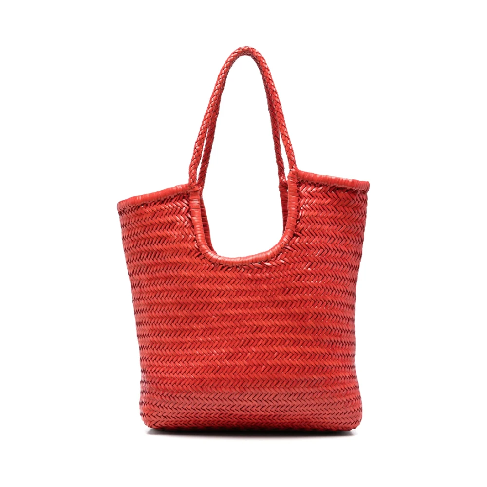 Dragon Diffusion Rode klaproos gevlochten schoudertas Red Dames