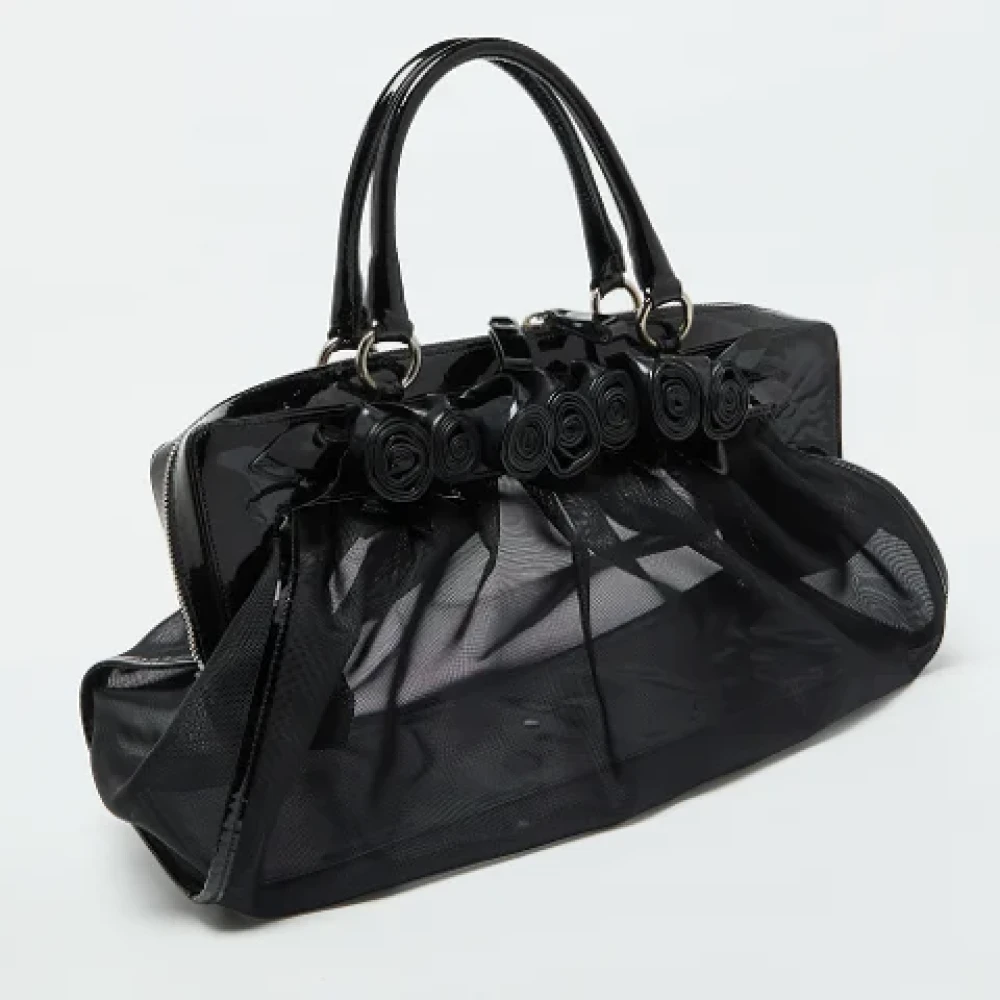 Valentino Vintage Pre-owned Mesh handbags Black Dames