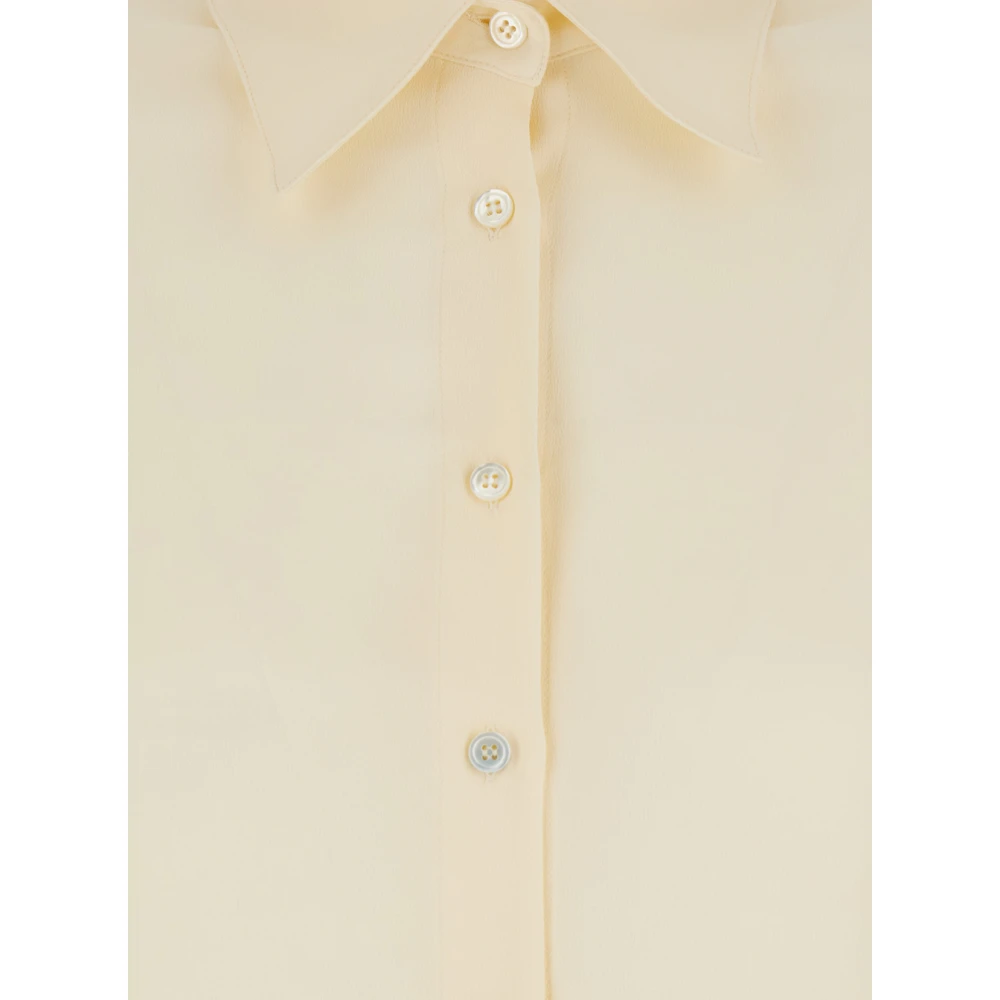 Mauro Grifoni Zijden Beige Shirt Beige Dames