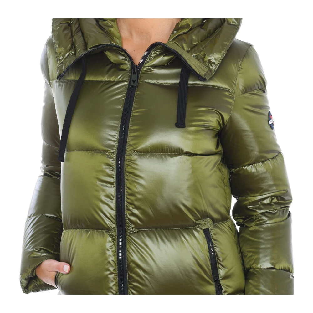 Vuarnet Gewatteerde Hoodie met Rits Green Dames