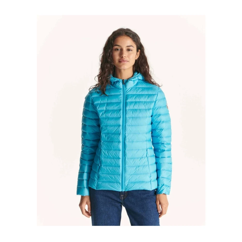 Jott Aansluitende Hooded Parka Cloé Blauw Blue Dames