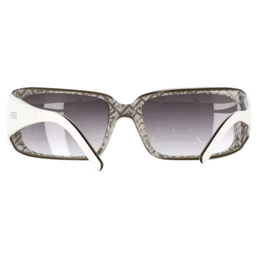 Fendi Vintage Pre-owned Acetate sunglasses White Dames