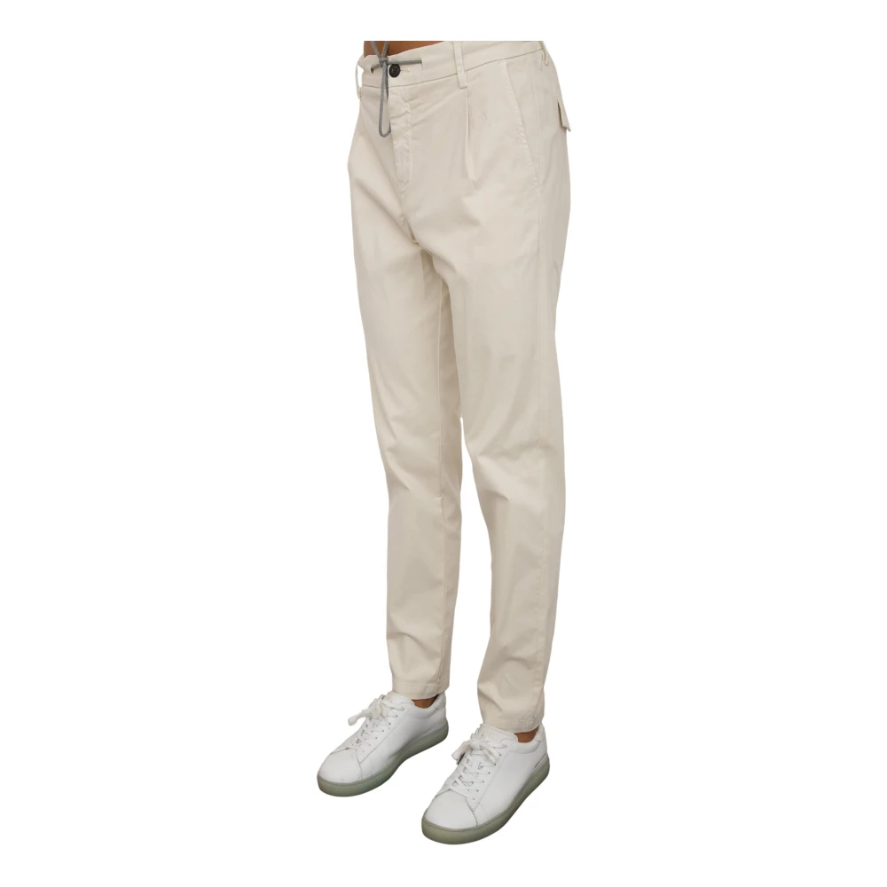Eleventy Ivory Jogger Broek Beige Heren
